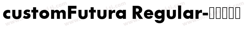 customFutura Regular字体转换